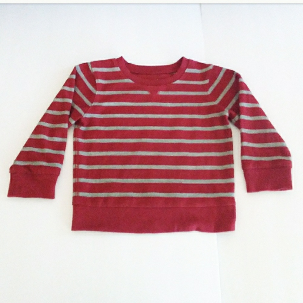 4/$20 Jumping Bean Burgandy and Grey Shirt. Size 2